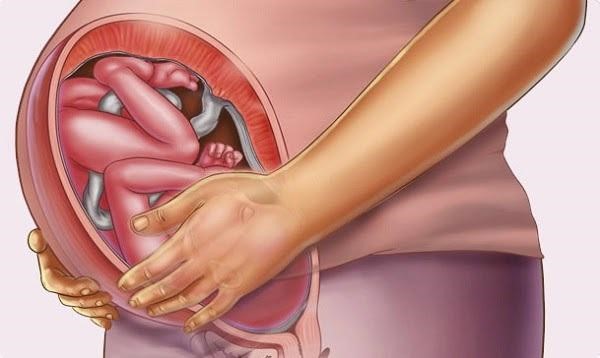 Vào tuần thứ 36 thì hiện tượng sa bụng bầu ở mẹ sẽ bắt đầu xuất hiện